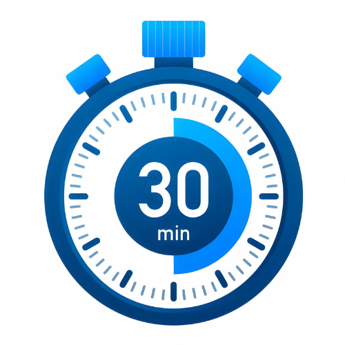 Procedure Time: 30 to 40 Minutes